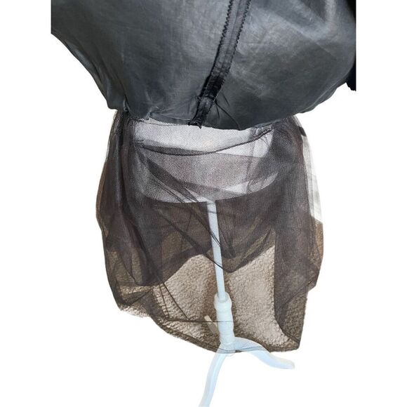 Vintage Gus Mayer 60s black cocktail flared out bow front cocktail dress - Picture 6 of 10